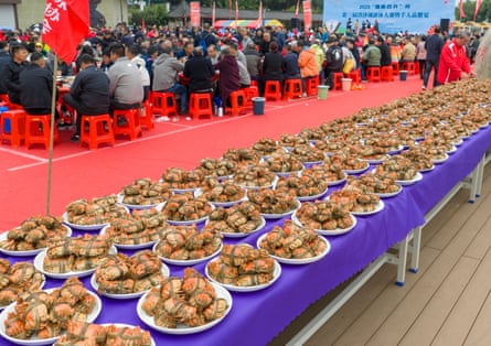 A hairy crab festival in Huai’an, Jiangsu province, in October.