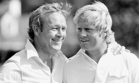 Arnold Palmer and Jack Nicklaus at Augusta in 1973