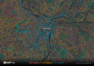 Sheffield zoom map .