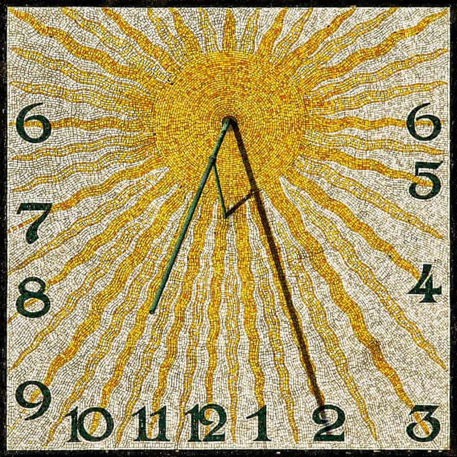 Sundial on the Wedding Tower on the Darmstadt Mathildenhöhe.