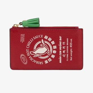 Anya Hindmarch Chilli sauce card case.