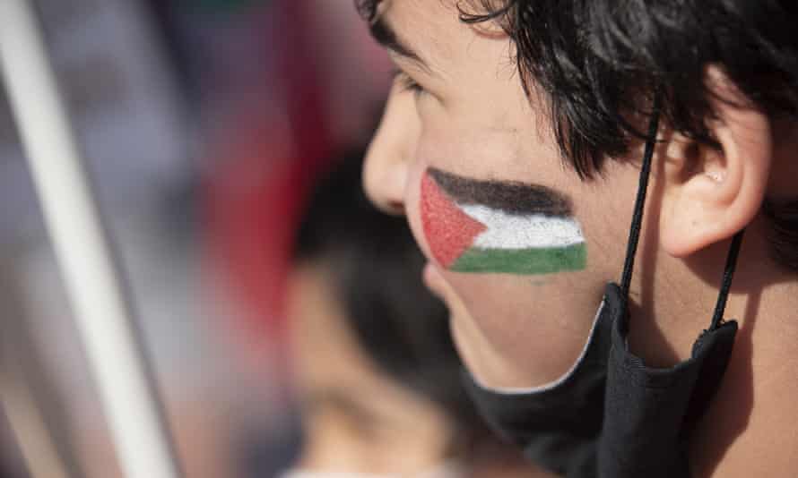 A pro-Palestine demonstration in Athens, Greece, on 22 May 2021.