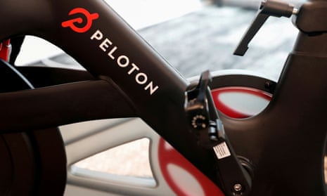 A Peloton exercise bike