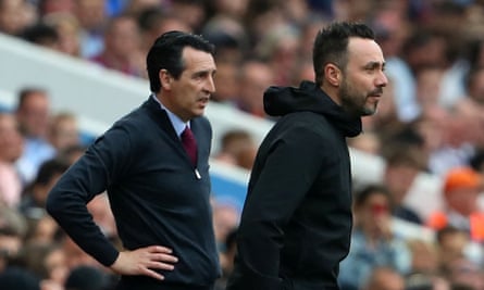 Unai Emery (left) and Roberto De Zerbi.