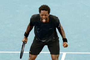 Gael Monfils is through to the quarters.