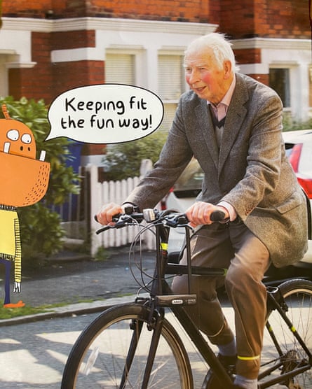 This image of Alastair Hanton was used for a Southwark cycling campaign – one of many green initiatives Hanton was involved in in retirement