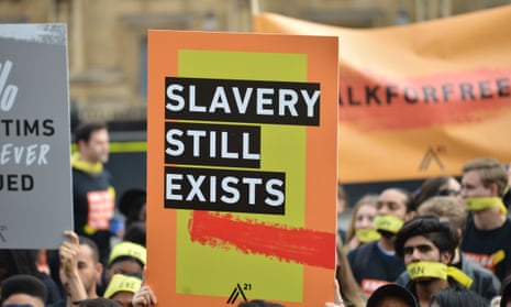 Anti-slavery protest