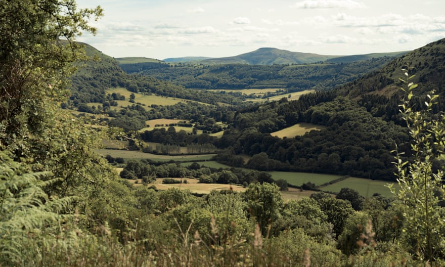 View from Haterall Ridge on the descent up to the ridge.