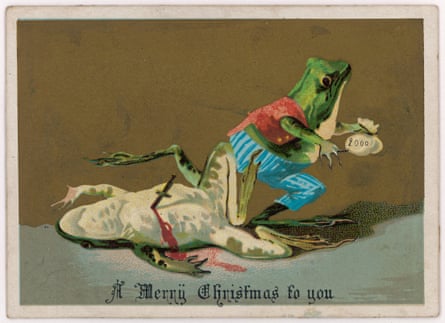 Shock of the old: 11 murderous and macabre Victorian Christmas cards | Christmas | The Guardian Shock of the old: 11 murderous and macabre Victorian Christmas cards | Christmas | The Guardian