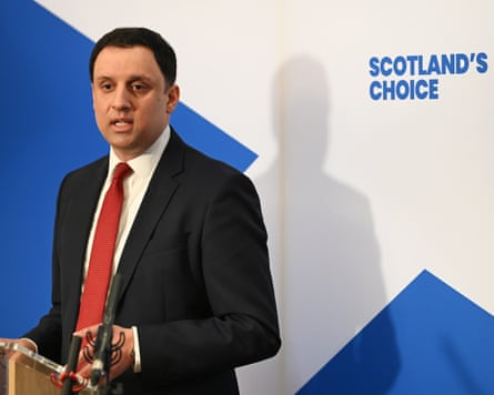 Sarwar talking at a press conference