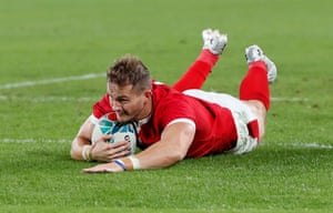 And slides over to score for Wales.