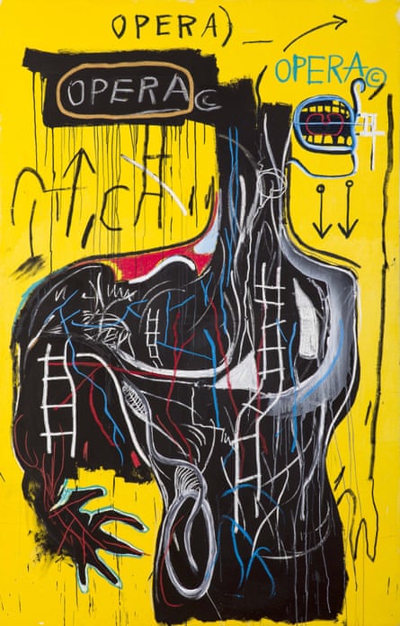 Quiconque parle, 1982, de Basquiat.