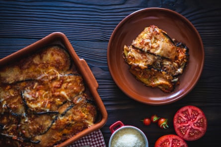 Aubergine parmigiana.