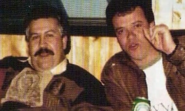 Pablo Escobar with John Jairo Velasquez, known as Popeye