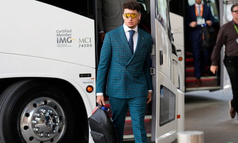 Kansas City Chiefs quarterback Patrick Mahomes in … plaid?
