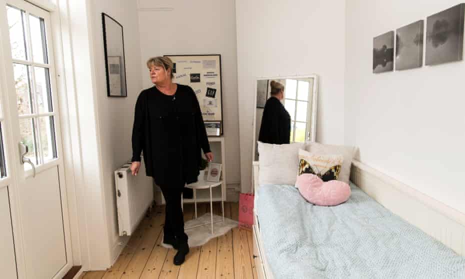Anette Olsen, manager of Josephine Schneider’s House, in a room occupied by a girl aged 13.