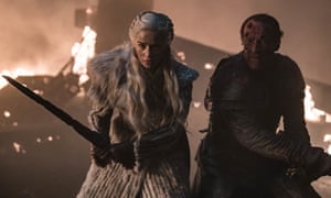The 70th hour ... Game of Thrones’ Daenerys and Jorah Mormont.