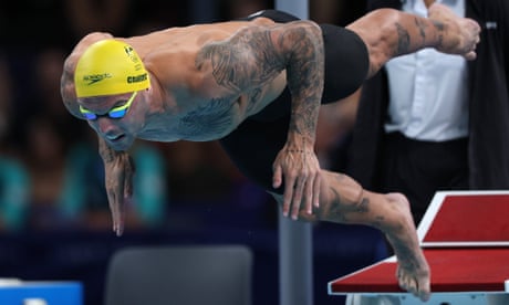 Kyle Chalmers dives into the pool at the 2024 Paris Olympic Games Kyle Chalmers dives into the pool at the 2024 Paris Olympic Games