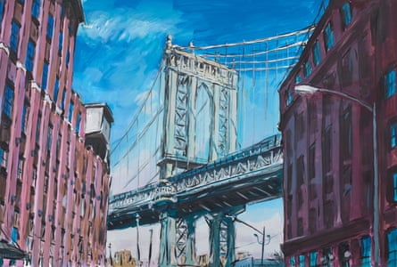 Manhattan Bridge, Downtown New York, 2015–2016 by Bob Dylan.