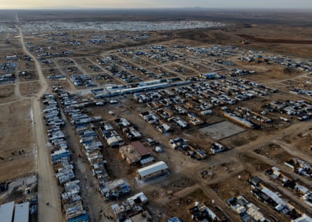 An aerial view of al-Hawl
