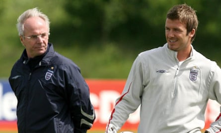 Sven-Göran Eriksson with David Beckham in 2006.