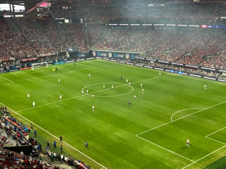 View of the field in Atlanta.