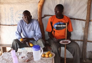 Two Ugandans at the Bidi Bidi camp