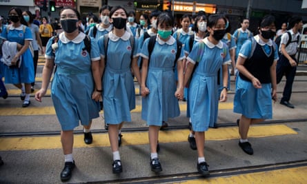 In 2019, Hong Kong’s secondary schools became an ideological battleground for pro-democracy protesters with thousands of students taking part in human chain rallies