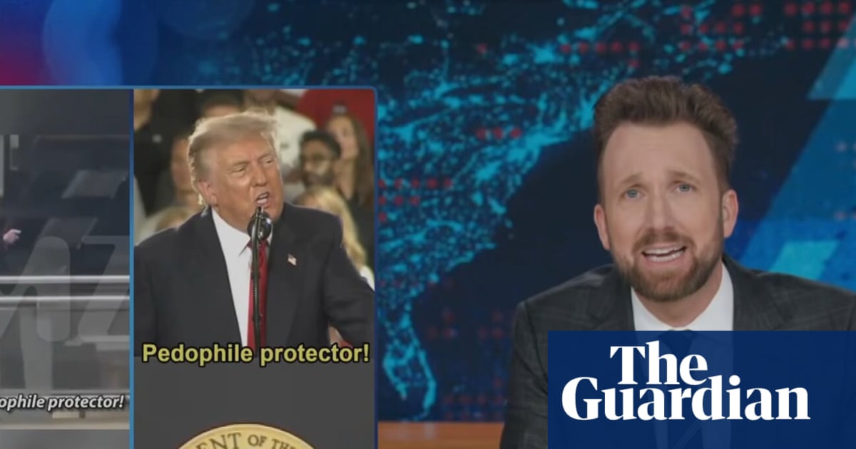 Jordan Klepper on Trump being heckled: ‘That’s President Pedophile Protector’