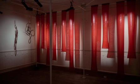 Part of water shadow by Waanyi artist Judy Watson.