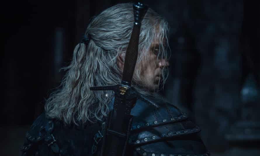 Slaying it … Henry Cavill in The Witcher.