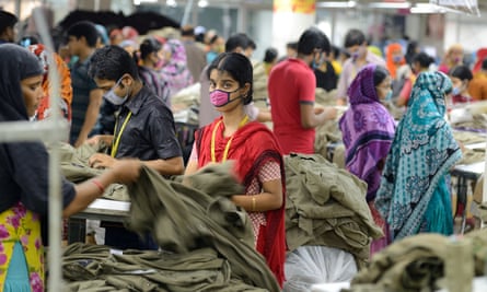 A textile factory in Dhaka, Bangladesh.