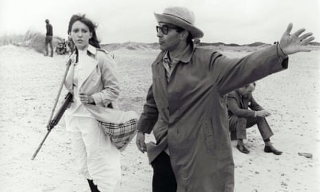 Jean-Luc Godard with Anne Wiazemsky shooting One Plus One in 1968.