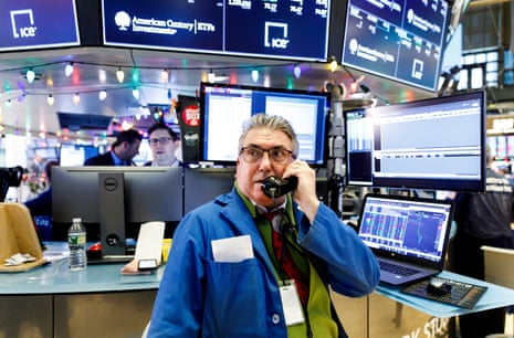 New York Stock Exchange on Fed raising ratesepa07240666 Traders work during news reports about the United States Federal Reserve’s decision to raise interest rates on the floor of the New York Stock Exchange (NYSE), in New York, New York, USA, 19 December 2018. EPA/JUSTIN LANE