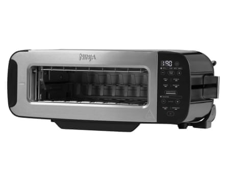 A Ninja Foodi 3-in-1 Toaster, Grill & Panini Press in stainless steel