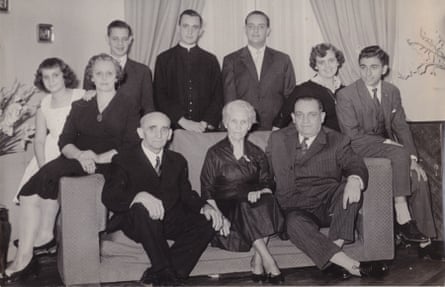 Jorge Mario Bergoglio, the future pope, back row, centre, with his family in Buenos Aires.