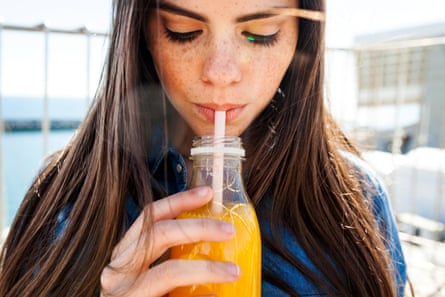 Ditching soft drinks for juice helps to cut down on UPFs.