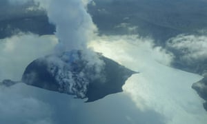 Smoke seen billowing from Manaro volcano.