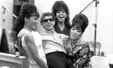 Phil Spector with the Ronettes, with whom he made Be My Baby and Baby I Love You.