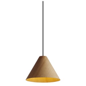 pendant light in oak from future and found
