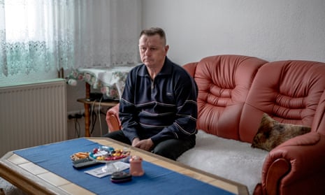 Fikret Bacic at home in Carakovo: 29 members of his family were taken by Bosnian Serb forces and killed in July 1992. He is still searching for the remains of most of them.