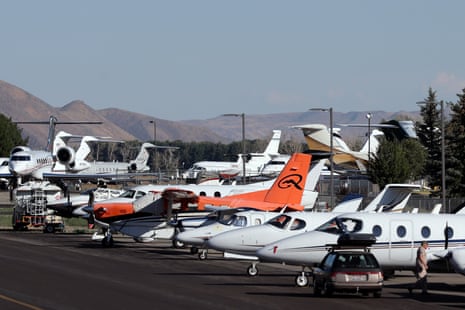 A row of small jets.
