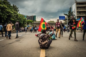 OLF supporters at rally on 15 September