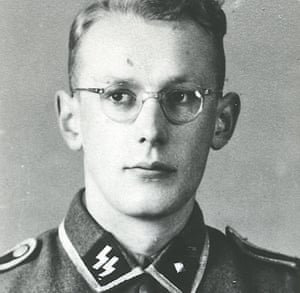 SS Unterscharführer Oskar Gröning. His UN War Crimes Commission file shows that he was one of 300 Auschwitz staff whom the Polish government intended to prosecute for ‘complicity in murder and ill-treatment’ at Auschwitz.