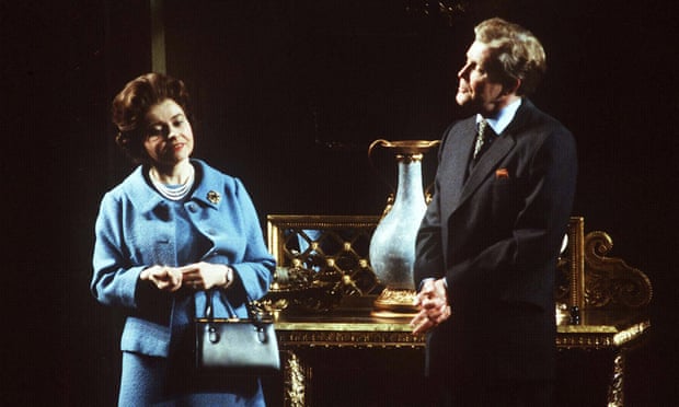 Bennett as Anthony Blunt, with Prunella Scales as the Queen, in A Question Of Attribution.