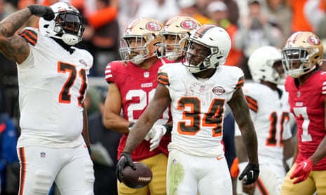 NFL roundup: Browns and Jets shock previously unbeaten 49ers and Eagles | NFL | The Guardian