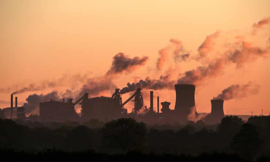 A British Steel plant in Scunthorpe, Lincolnshire.