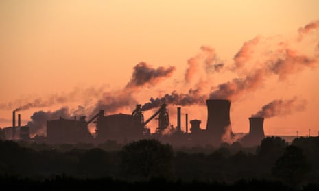A British Steel plant in Scunthorpe, Lincolnshire.