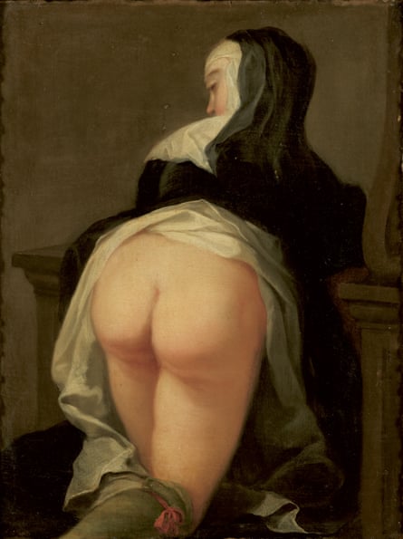 The back of Martin van Meytens’ Kneeling Nun