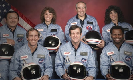 The members of the Challenger 7 crew, from left: Ellison Onizuka, Michael Smith, Christa McAuliffe, Dick Scobee, Gregory Jarvis, Judith Resnik and Ronald McNair.
